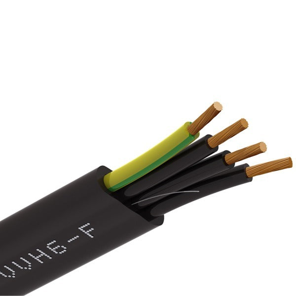 Platte stroomkabel - 4x 1,5mm² - H07VVH6-F - Per meter Platte stroomkabel - 4x 1,5mm² - H07VVH6-F - Per meter